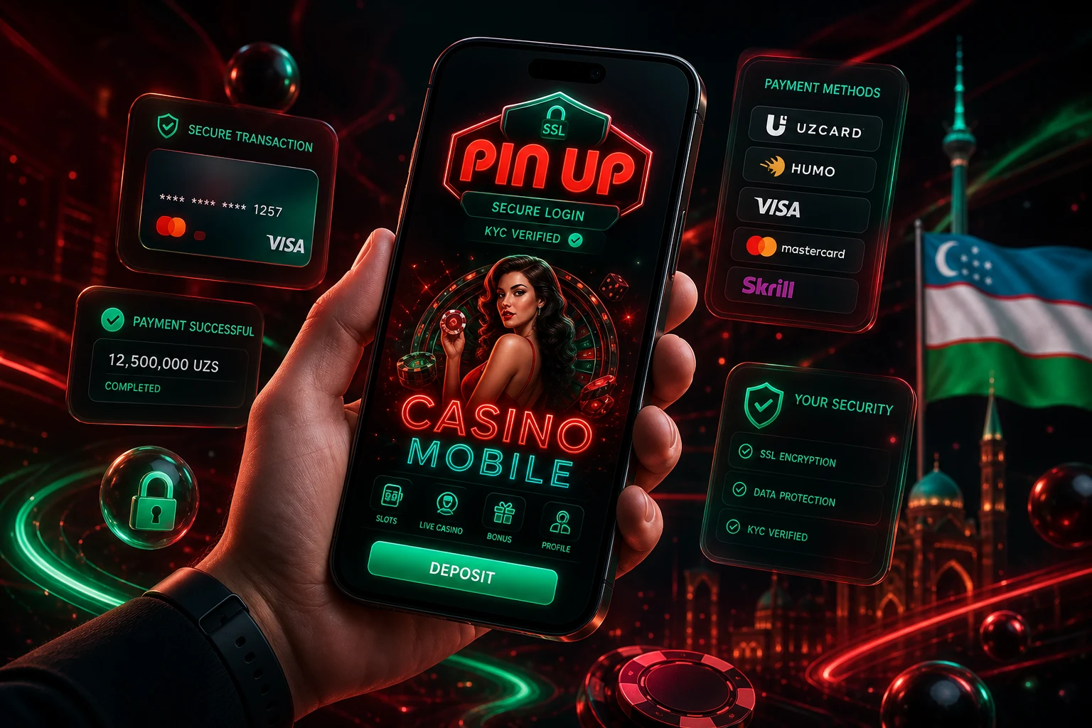 Мобильная версия Pin Up Casino